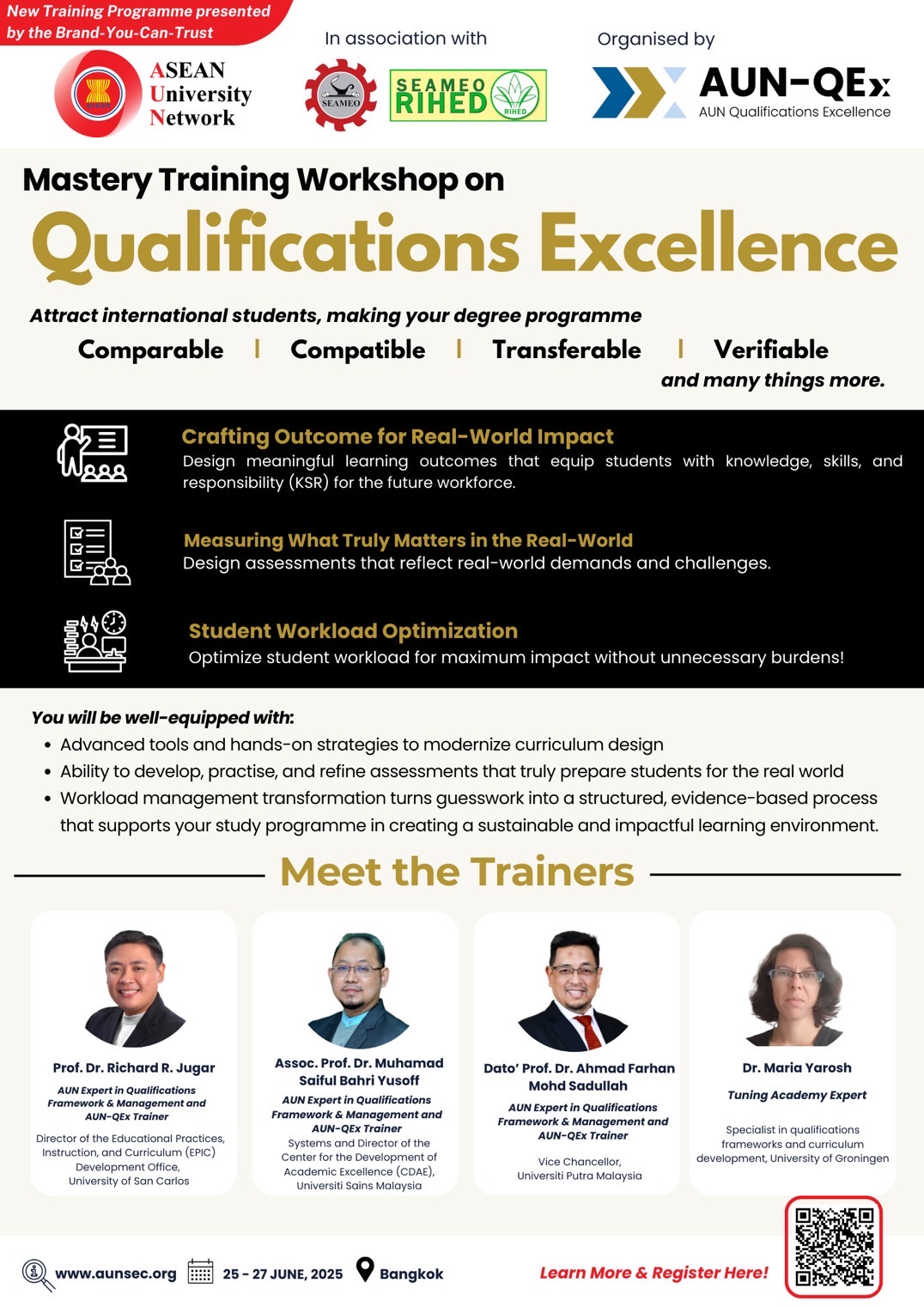 Mastery Training Workshop on Qualifications Excellence
